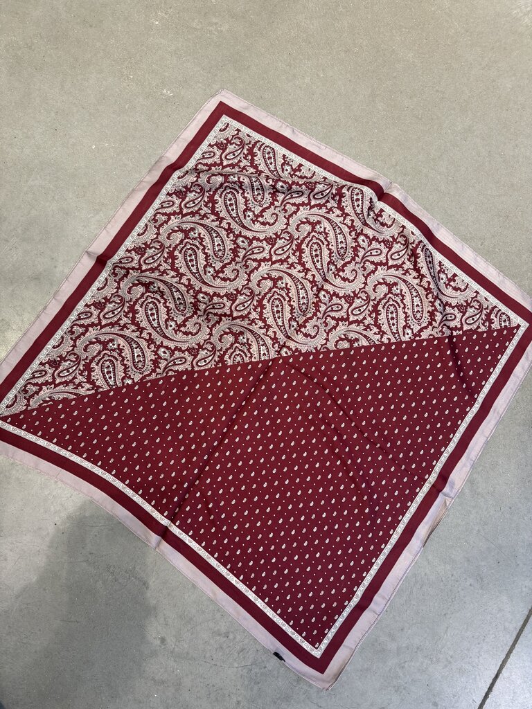 Satin tulum scarf burgundy