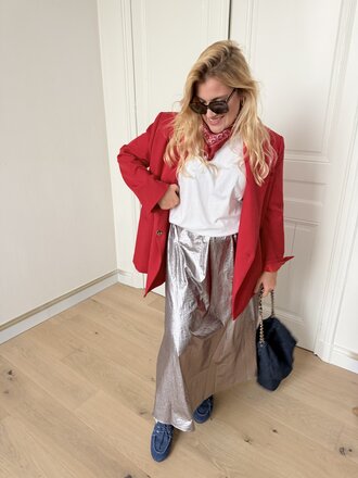 Audrey blazer red