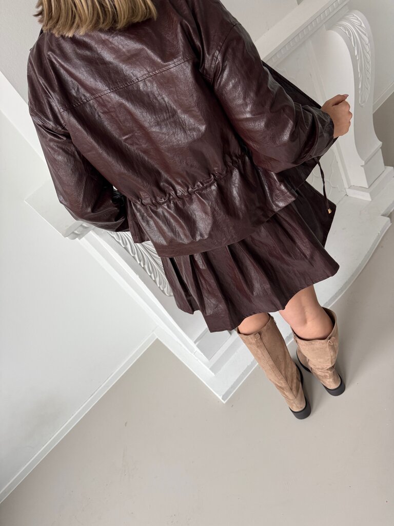 Indy jacket red brown