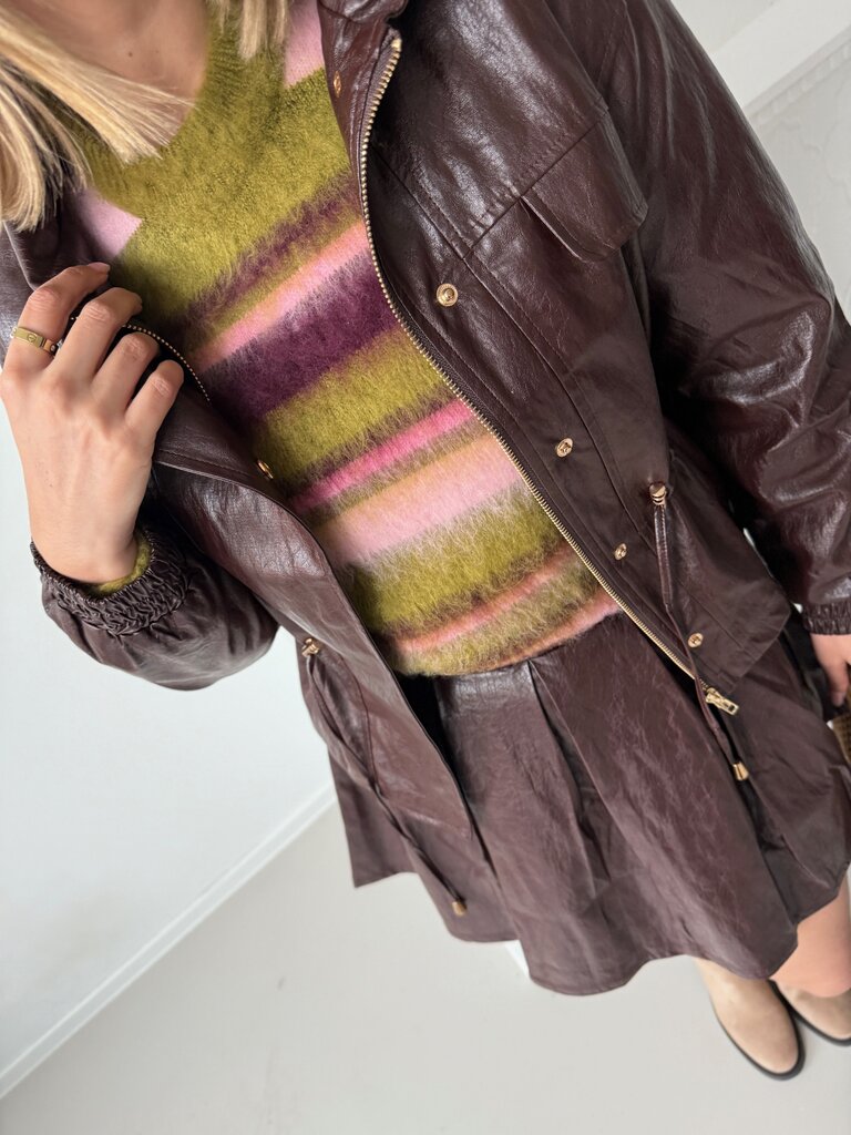 Indy jacket red brown
