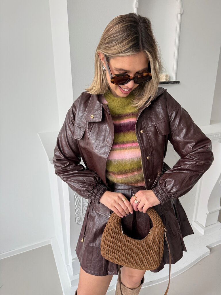 Indy jacket red brown