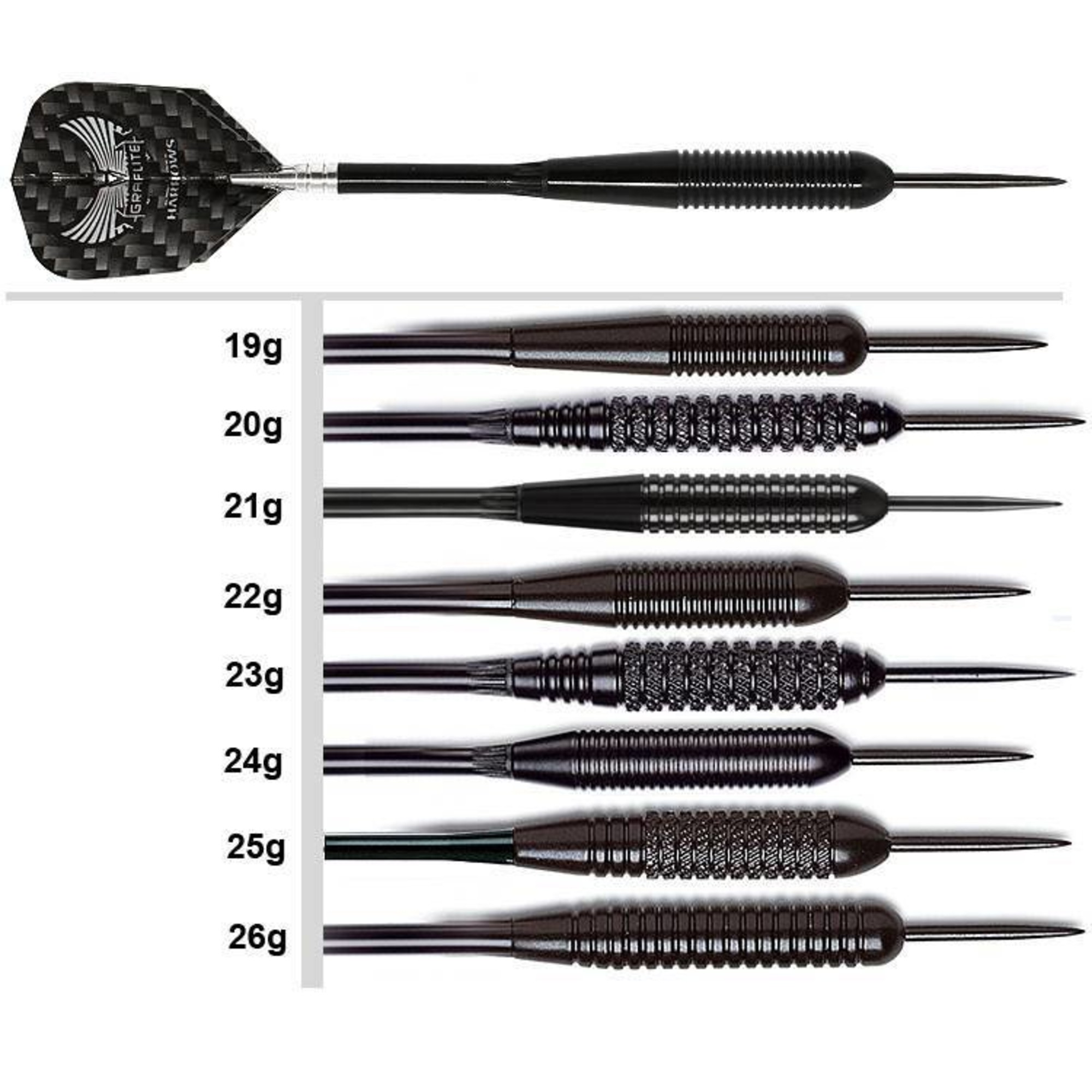 Harrows Black Arrow Steeldarts