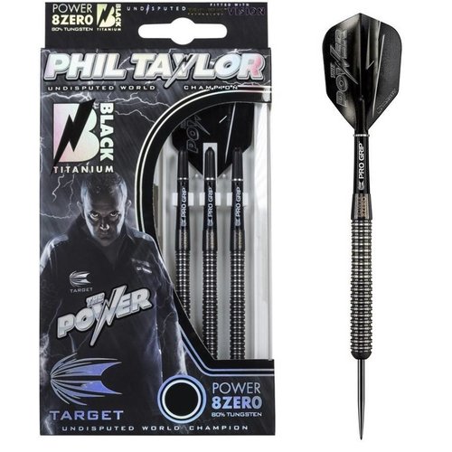 Target Phil Taylor Power 8ZERO Black Titanium 80% S1 - Steeldarts