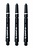 Harrows Supergrip Spin Black and Silver - Dart Shafts