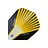 Harrows Prime Yellow Fan Saru King - Dart Flights