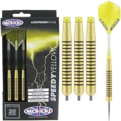 McKicks McKicks Speedy Yellow Brass 20 Gramm - Steeldarts