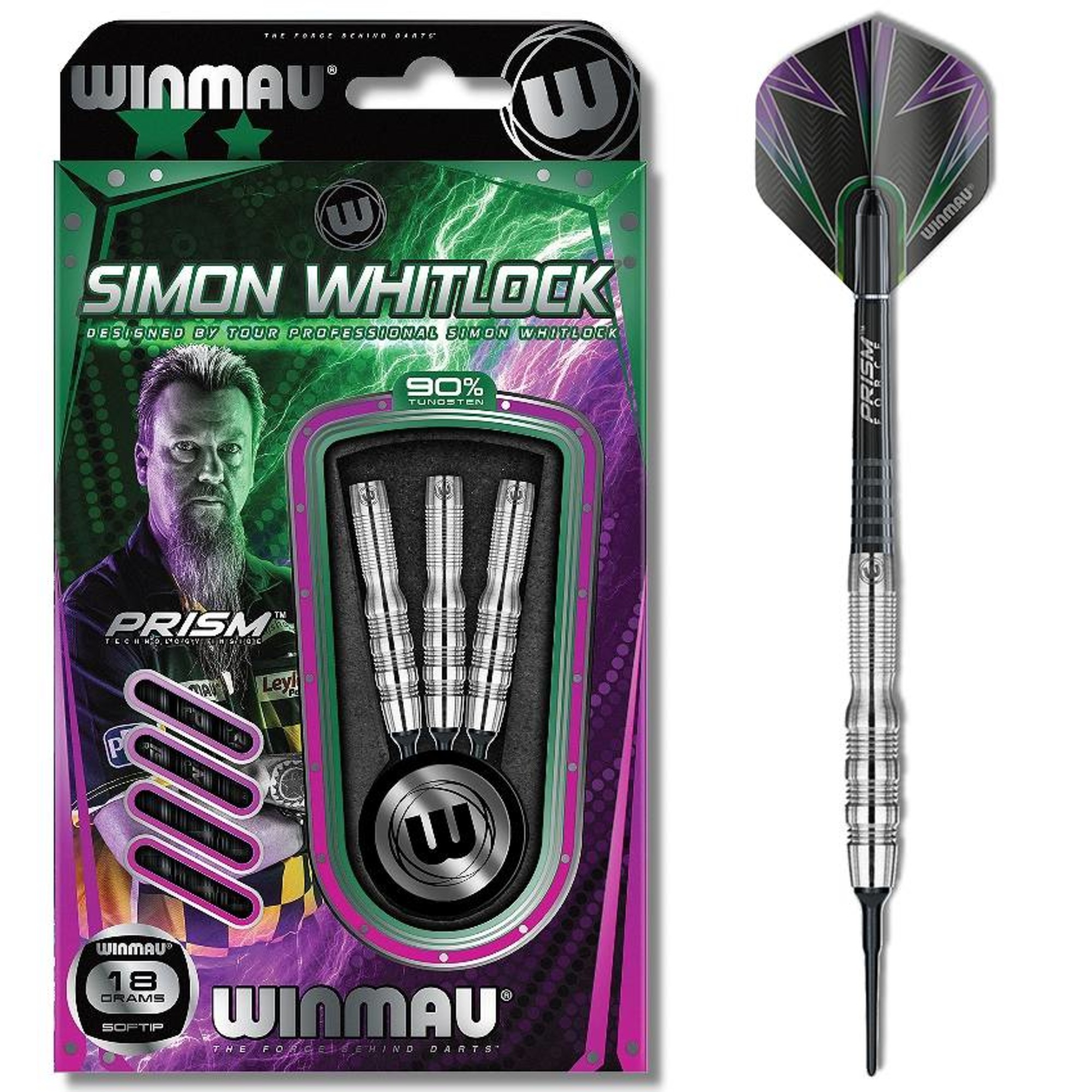 Winmau Simon Whitlock Silver 90 Soft Darts