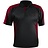 Harrows Vivid Dartshirt Black & Deep Red