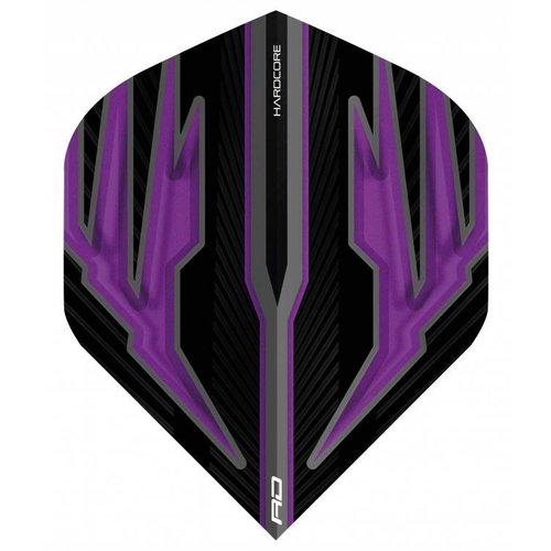 Red Dragon Red Dragon Hardcore Radical Black & Purple - Dart Flights