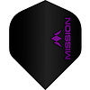 Mission Mission Logo Std NO2 Black & Purple - Dart Flights