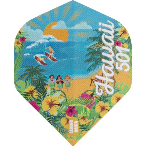 Legend Darts Wayne Mardle Hawaii 501 NO2 - Dart Flights