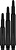 8 Flight Regular Black Fixed - Dart Shafts