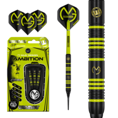 Winmau Michael van Gerwen Ambition Black Coated Brass Softdarts