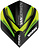 Winmau Michael van Gerwen Prism Alpha Black Green Flight V2 - Dart Flights