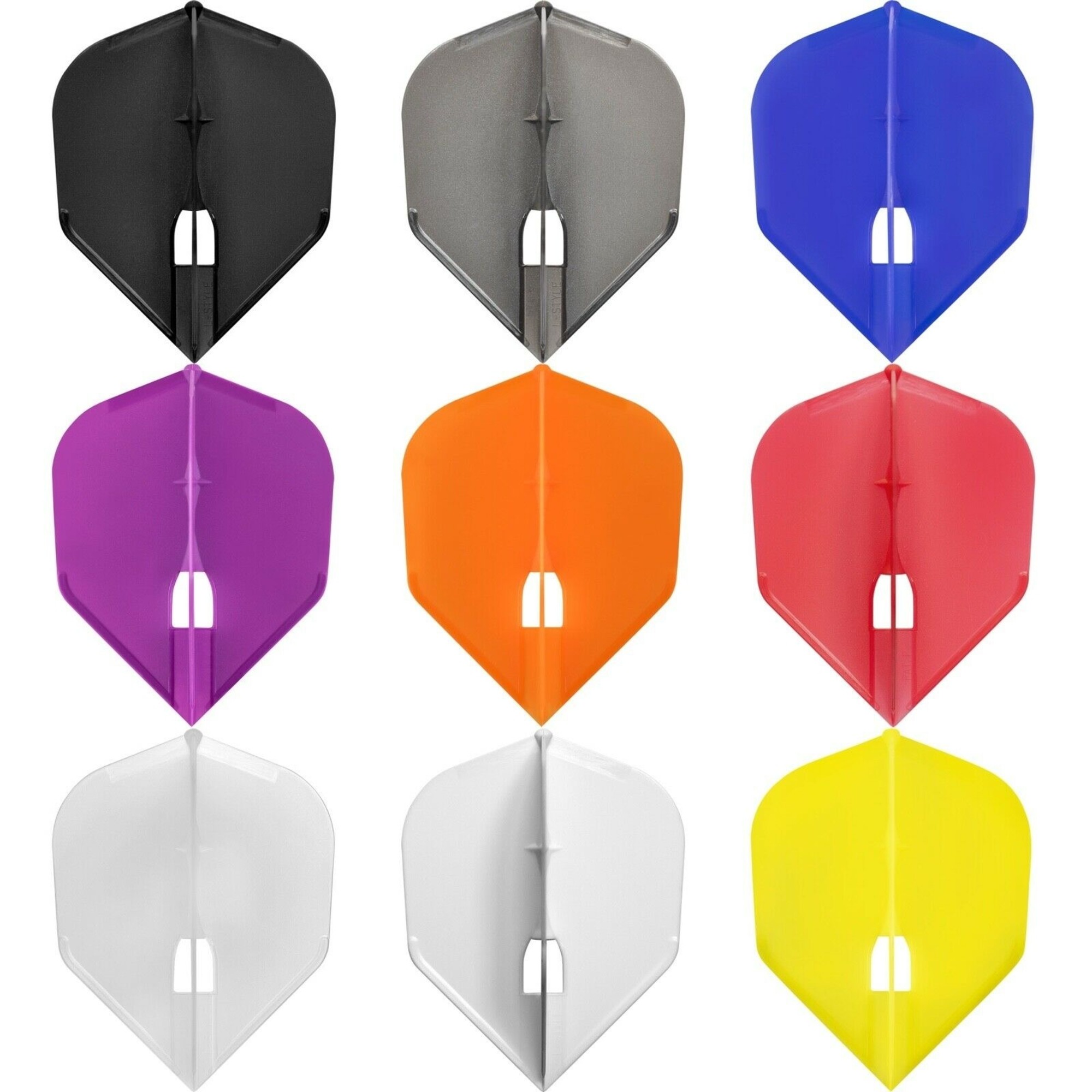 LStyle Champagne Flight L3 Shape Solid White Dart Flights