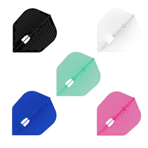 L-Style L-Style Champagne L3 Shape Dimple Pearl Emerald - Dart Flights