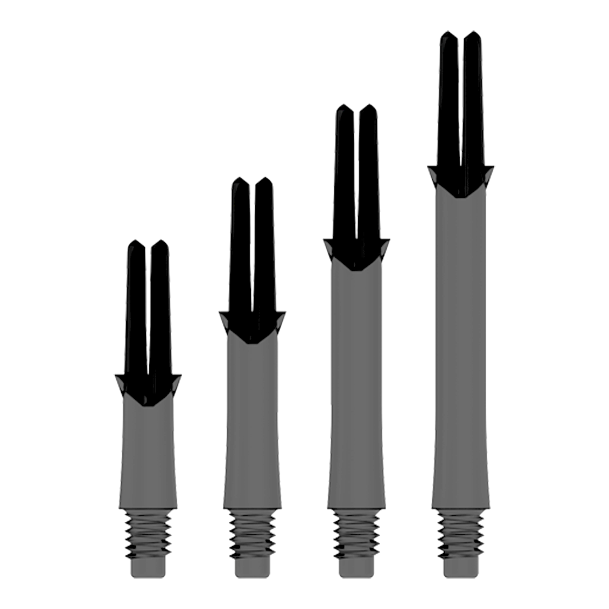 LStyle LShaft Locked Straight Clear Black Dart Shafts
