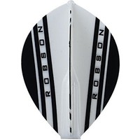 Bull's Robson Plus Flight Pear V - White - Dart Flights Bull's Bull's Robson Plus Flight Pear V - White - Dart Flights