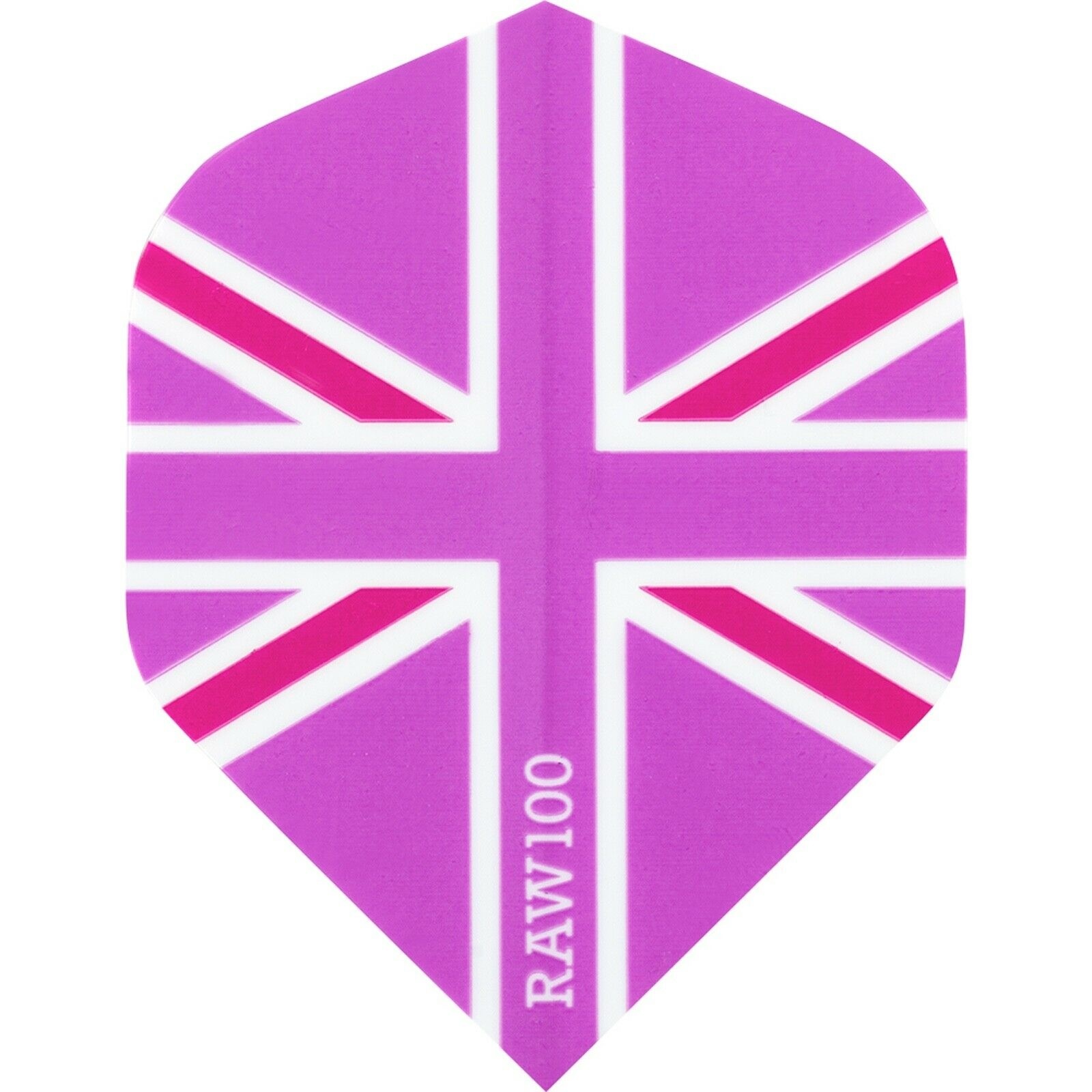 RAW 100 Union Jack Flight Pink Dart Flights
