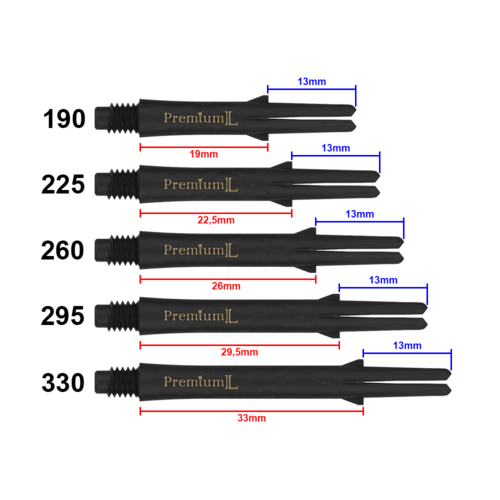 L-Style L-Style Premium Carbon Black - Dart Shafts