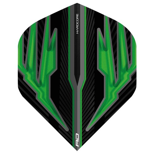 Red Dragon Red Dragon Hardcore Radical Black & Green - Dart Flights