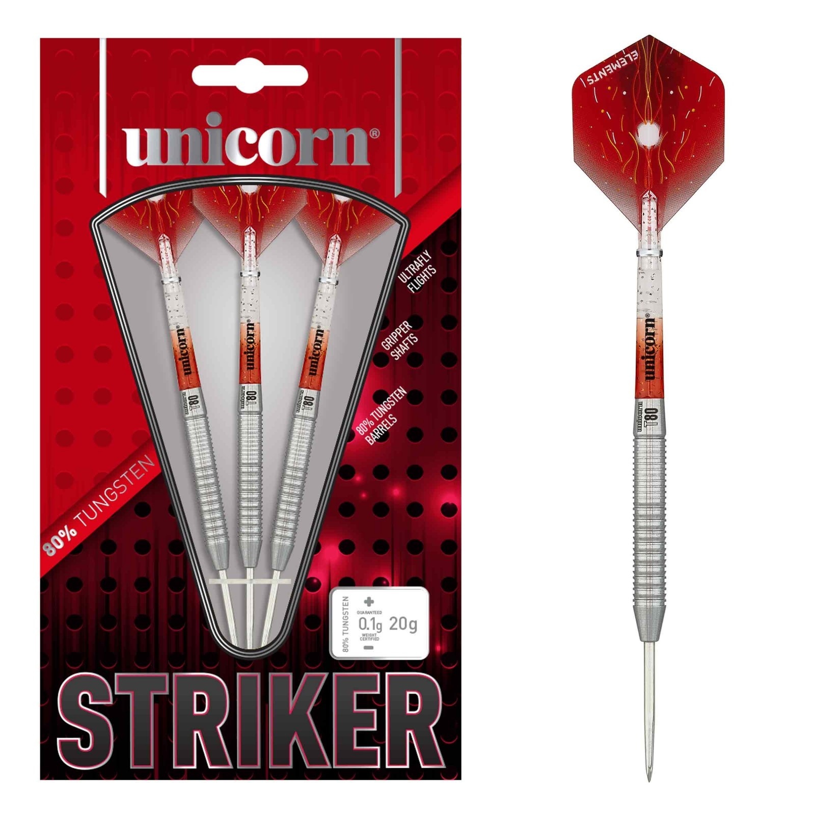 Unicorn Core XL Striker 1 80% - Steeldarts