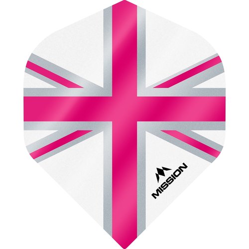 Mission Mission Alliance 100 White & Pink NO2 - Dart Flights