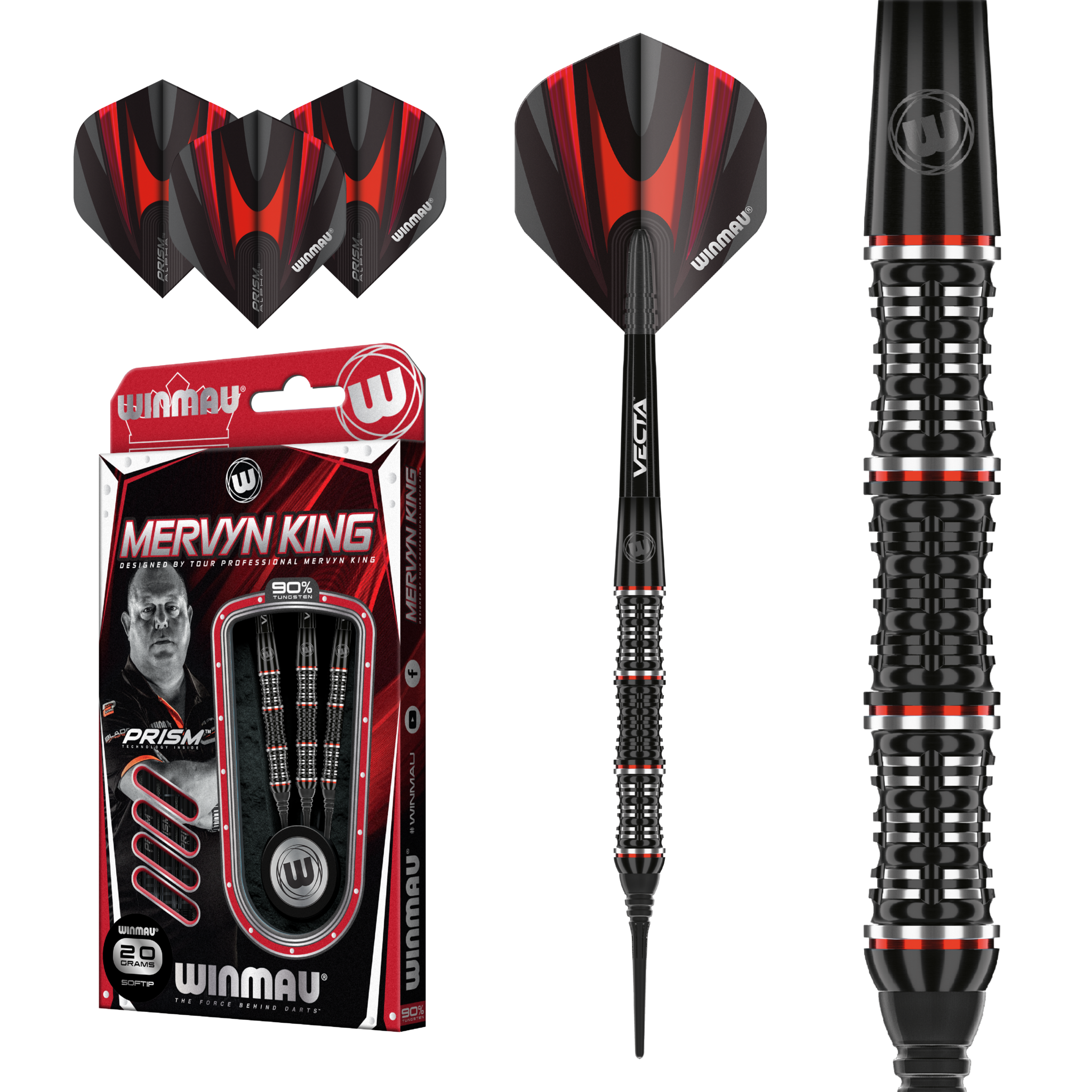 Winmau Mervyn King 24g ハードダーツ - 通販 - gofukuyasan.com