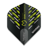 Winmau Michael van Gerwen Prism Alpha Black Green Flight V3