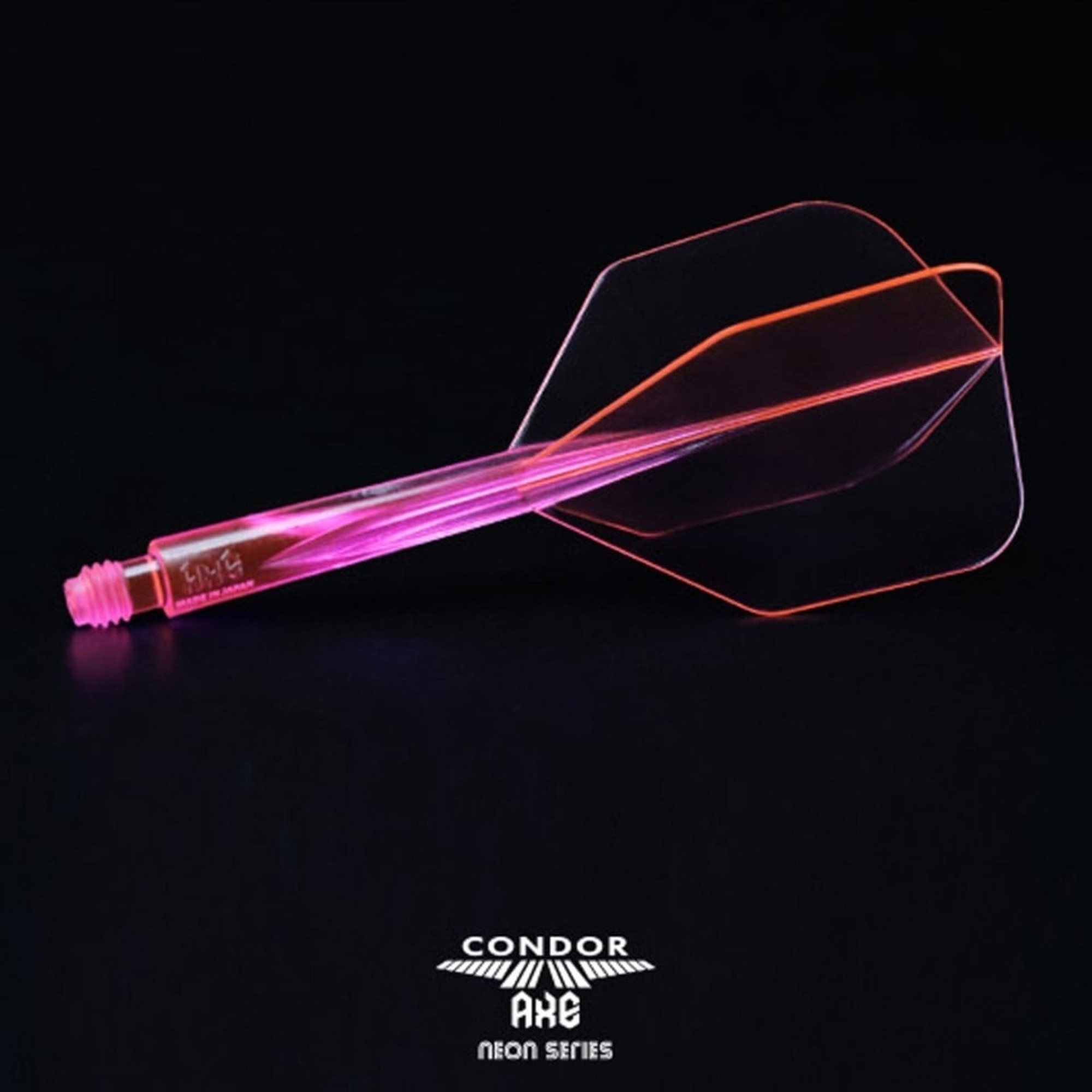 Condor Neon Axe Flight System Small Pink Dart Flights