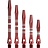 Dartshopper Aluminium Regrooved Red - Dart Shafts