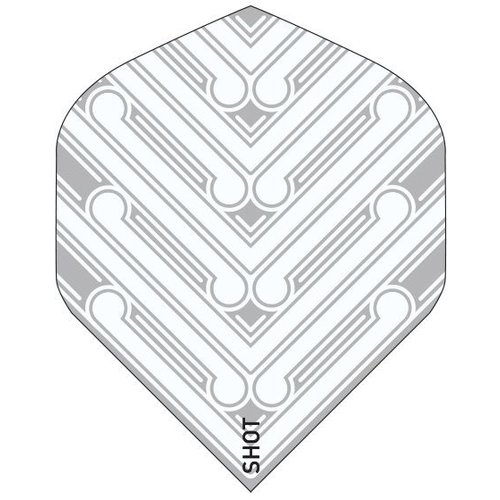 Shot Shot Manu White Std. - Dart Flights