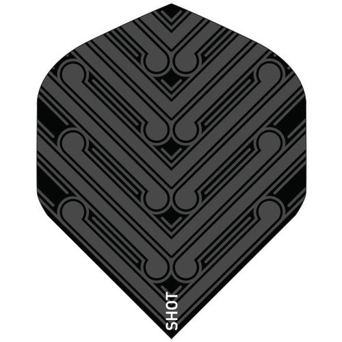 Shot Shot Manu Black Std. - Dart Flights