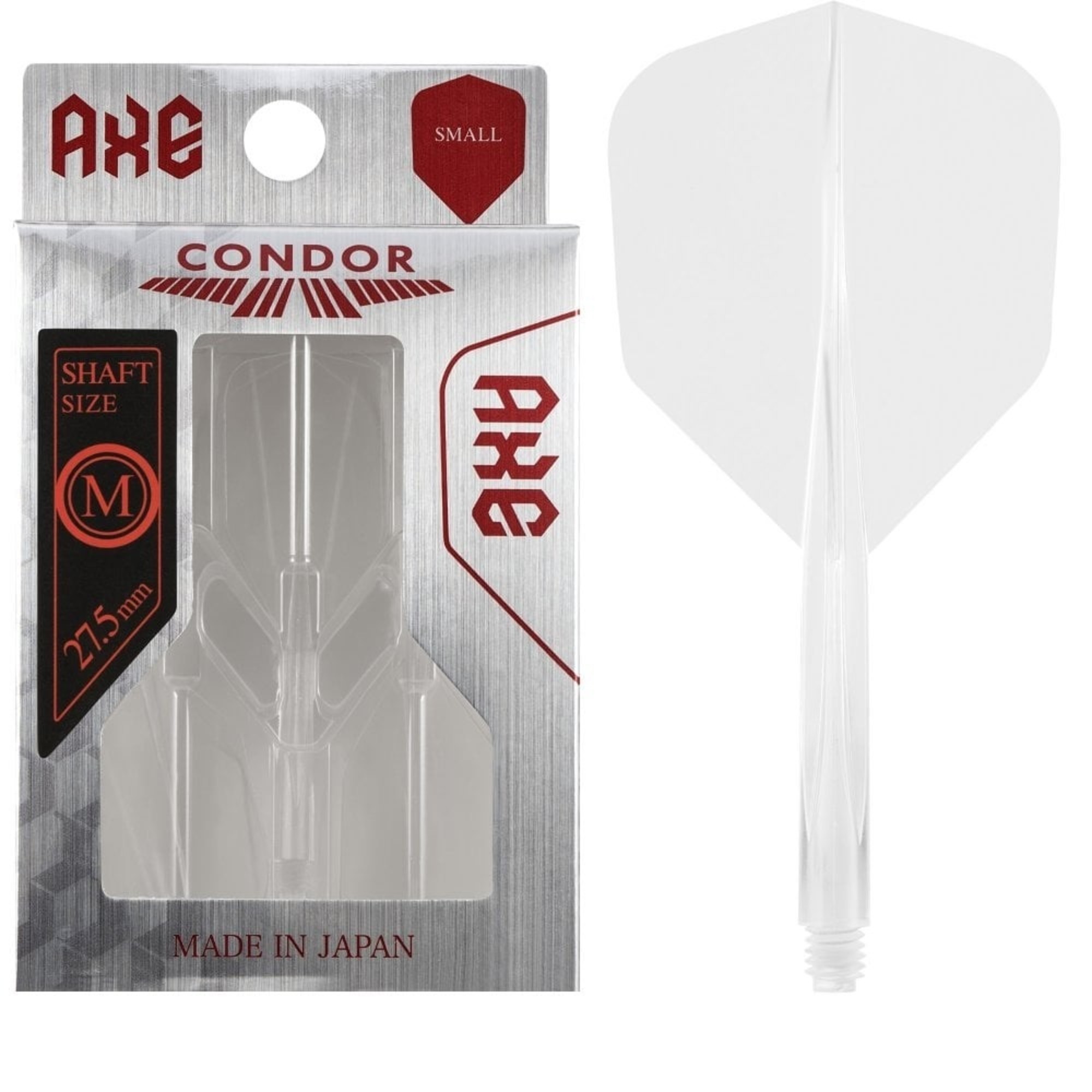 Condor Axe Flight System Small Clear Dart Flights