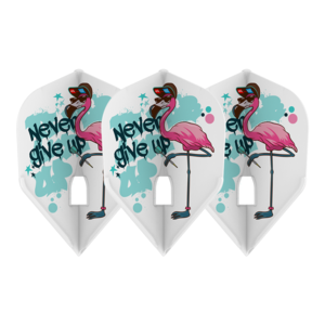 L-Style Champagne Flight L3 Shape Arashi Matsumoto V3 White - Dart Flights