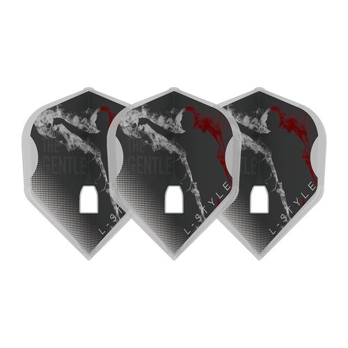 L-Style L-Style L3 Shape Mensur Suljovic The Gentle Clear White - Dart Flights