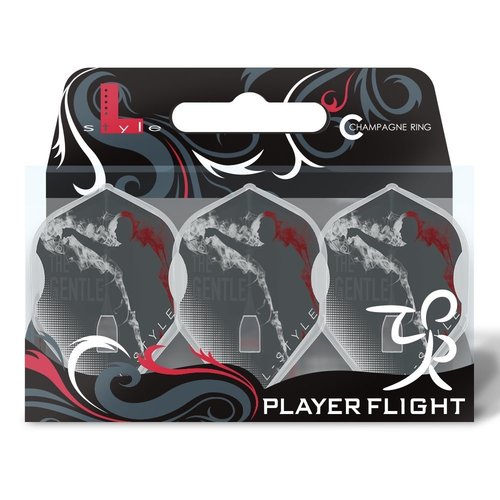 L-Style L-Style L1 Standard Mensur Suljovic The Gentle Clear White - Dart Flights