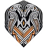 Shot Shot Viking Raven Black Std. - Dart Flights