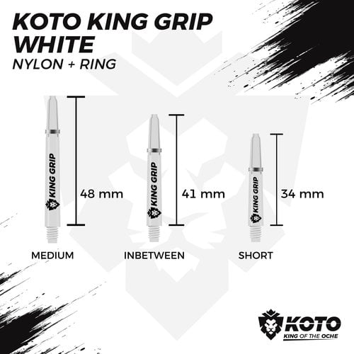 KOTO KOTO King Grip Pro White - Dart Shafts