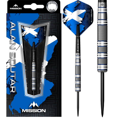 Mission Mission Alan Soutar Blue & White 90% - Steeldarts