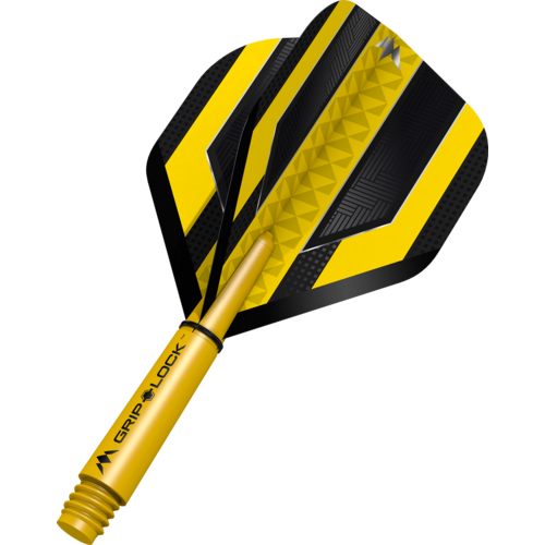 Mission Mission Temple NO2 Black & Yellow - Dart Flights