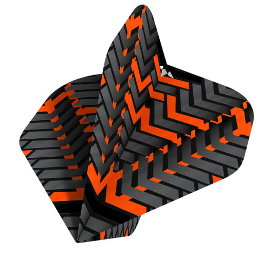 Mission Mission Vex NO2 Black & Orange - Dart Flights