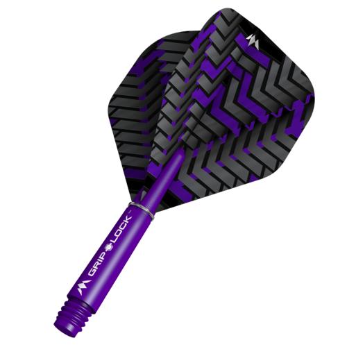 Mission Mission Vex NO2 Black & Purple - Dart Flights