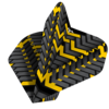 Mission Mission Vex NO2 Black & Yellow - Dart Flights