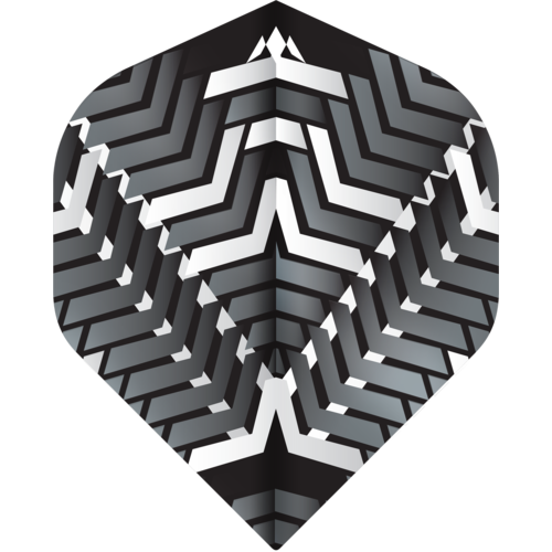 Mission Mission Vex NO2 Black & White - Dart Flights