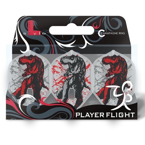 L-Style L-Style Champagne Flight L1 Standard Michi Unterbuchner V3 Clear - Dart Flights