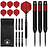 KOTO Kingprove Black & Red Brass - Steeldarts