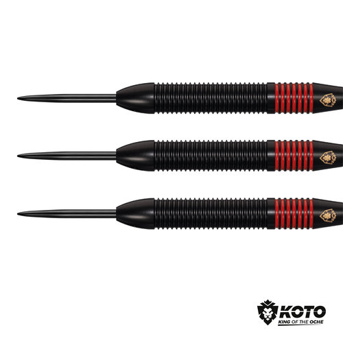 KOTO KOTO Kingprove Black & Red Brass - Steeldarts