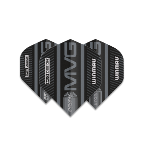 Winmau Winmau Prism Alpha Black MVG Grey - Dart Flights