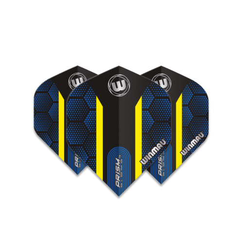 Winmau Winmau Prism Alpha Extra Thick Blue & Yellow Stripe - Dart Flights